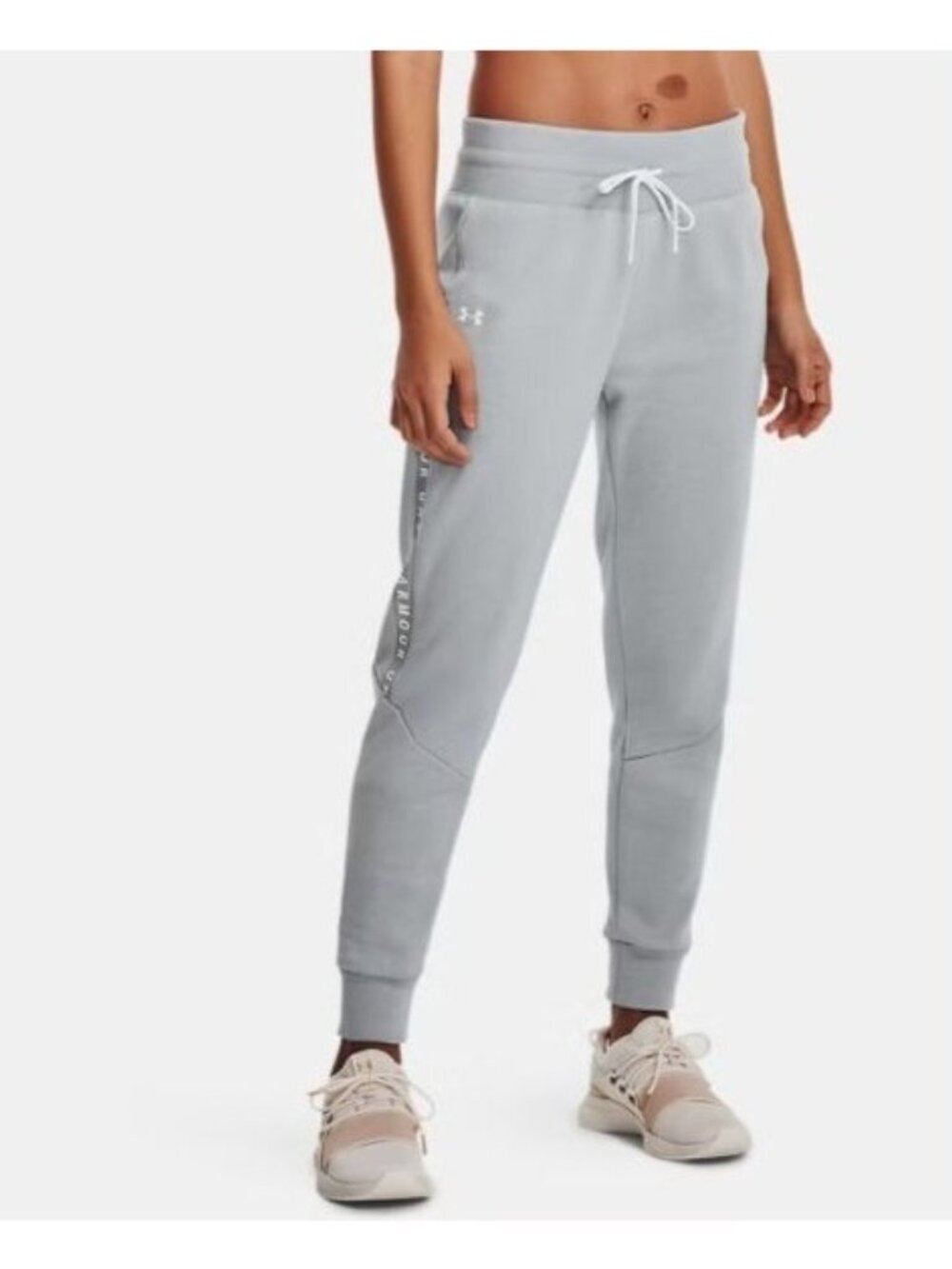 Under Armour Joggers Pants Activewear Womens Medium Gray‎ Gym